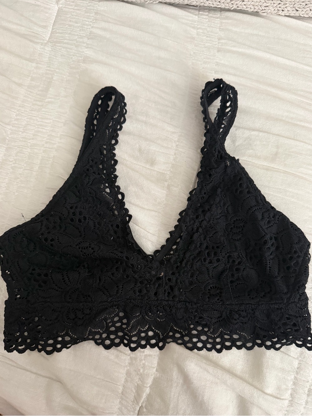 Black Lace Bralette - Women's Intimates